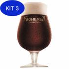 Kit 3 Taça De Cerveja Chopp Bohemia Escura 400ml