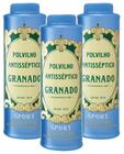 kit 3 Talco Polvilho Antisséptico Granado Sport Frasco 100g