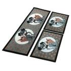 Kit 3 Tapete De Cozinha Passadeira Antiderrapante Decorativo Estampado
