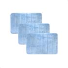 Kit 3 Tapetes de Banheiro Antiderrapante Emborrachado Macio Super Soft Azul