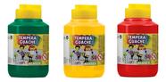 Kit 3 TEMPERA GUACHE - 250ml - VERDE AMARELO VERMELHO - 02020511 / 020205505 / 02020507 - ACRILEX