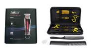 Kit 3 Tesouras Dourada Máquina De Acabamento Hairstar