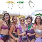 Kit 3 Tiaras de Carnaval para Amigas Tequila Limão E Sal - Fantasias Carol PG