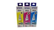 Kit 3 tinta 664 epson l120 l200 l210 l365 l375 l380 l396