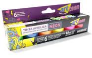 Kit com 4 Tintas Acrílicas NMM SILVER - Acrilex - MiniArts