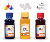 Kit 3 Tinta Compatível Para Brother DCP-T300 BT6001Bk e BT5001 100ml - Toner Vale