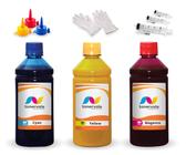 Kit 3 Tinta Compatível Para Brother DCP-T500W BTD60BK e BT5001 500ml