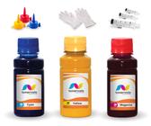Kit 3 Tinta Compatível Para Brother DCP-T700W BT6001Bk e BT5001 100ml