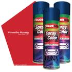 Kit 3 Tintas Spray Automotiva Colorgin 300ml Vermelho Massey