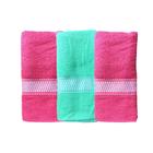 Kit 3 toalhas de banho elegante com textura macia confortável prática