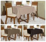 Kit 3 Toalhas De Mesa Oxford 1,45x1,45 Quadrada Várias Cores Buffet - LuxBella