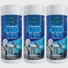 KIT - 3 Toalhas Umedecidas Álcool 35 un. - Supply Wipes