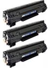 Kit 3 Toner Compatível com Ce278 Para Uso em Laser M1536dnf 1536dnf 1536 M1536 - Gold / Premium / Neutro