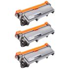 Kit 3 Toner Compatível TN2370 TN2340 TN660 Para Impressora DCP-L2520DW L2320D L2520 2360DW 2740Dw HLL2320D