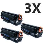 KIT 3 Toner Universal Compatível Ce285a cb435a cb436a Para Impressora M1212 P1102w M1132 M1210 M1130 - PREMIUM