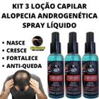 Kit 3 Tônicos Anti Alopecia Areata Unissex!!