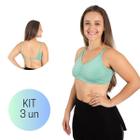 Kit 3 Top Tope Feminino Biquini Para Treino Academia Praia