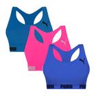 Kit 3 Tops Puma Nadador Sem Costura Feminino - Selene