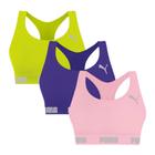 Kit 3 Tops Puma Nadador Sem Costura Feminino