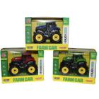 Kit 3 Trator Brinquedo Coleção Agriculture Farm Car