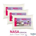 Kit 3 Travesseiros NASA Cervical Ortopédico P/ Dormir de Lado e Costas - Duoflex