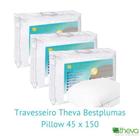 Kit 3 Travesseiros Toque Macio 220 Fios - Bestplumas Pillow Corpo - Theva