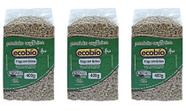 Kit 3 trigo em grãos orgânico alto vácuo ecobio 400 g