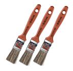 Kit 3 Trincha Pincel Para Pintura Atlas Media 395 3/4 Polegada Gris Pintor Parede Tinta Acrílica