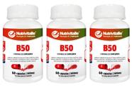 Kit 3 Un - B50 Vitaminas Do Complexo B 500Mg - Nutrivitalle