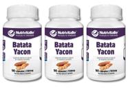 Kit 3 Un - Batata Yacon 700Mg 90 Capsulas Nutrivitalle