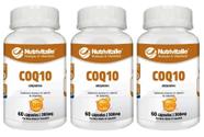 Kit 3 Un - Coenzima Q10 Ubiquinona 200Mg 60 Cps Nutrivitalle