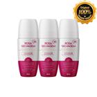 Kit 3 Un Desodorante Roll-on Clareador Rosa Selvagem 85ml