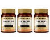 Kit 3 Un Okralibs Fibra Do Quiabo 600Mg 60 Capsulas Dr.