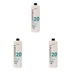 Kit 3 Und Água Oxigenada Lightner Creme 20 Volumes Camomila 850ml