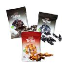 Kit 3 und balas toffee caramelo de leite chocolate café zero