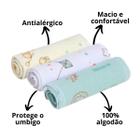 Kit 3 und faixa umbilical umbigo bebe enxoval antialergico recem nascido papi - MBBIMPORTS