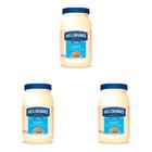 Kit 3 Und Maionese Hellmanns Light 500g