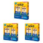 Kit 3 Und Shampoo 300ml+condicionador 200ml Niely Gold Liso Prolongado