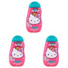 Kit 3 Und Shampoo Hello Kitty Cabelos Lisos 260ml
