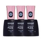 Kit 3 und Top Coat Fixador Risqué Diamond Gel Cremoso 9,5ml