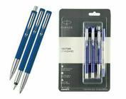 Kit 3 Unidades Caneta Parker Vector Roller + Ball Pen + Tinteiro 