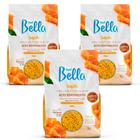 Kit 3 Unidades Cera Quente Depilatória Depil Bella Confete Alta Performance Extrato de Mel 1kg