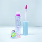 Kit 3 unidades de lip gloss hidratante labial aneis rosquinha coloridos removível