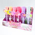 Kit 3 unidades de lip gloss labial aneis rosquinha coloridos removível