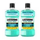 Kit 3 Unidades Enxaguante Bucal Listerine Cool Mint Zero alcool 500ml