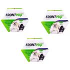 Kit 3 unidades - frontmax coleira 26g cães acima 4kg - vetoquinol