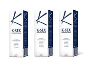 Kit 3 Unidades K-Sex Lubrificante Íntimo Gel 50G