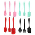 Kit 3 Utensílios de Silicone Colher Pincel e Espátula Culinário ECOS