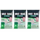 Kit 3 Vac Bag Extra Grande 80x100cm Saco à Vácuo para Edredom Ordene Transparente