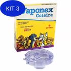 Kit 3 Vaponex Coleira Para Caes Anti Pulgas E Carrapatos 64Cm